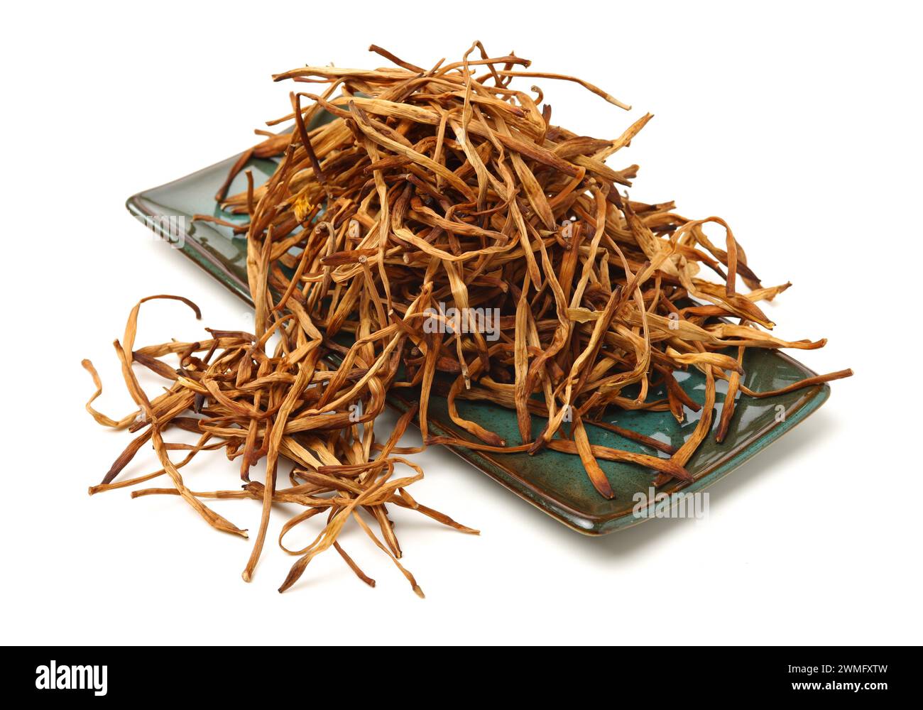 Dried Lily Buds on white background Stock Photo Alamy