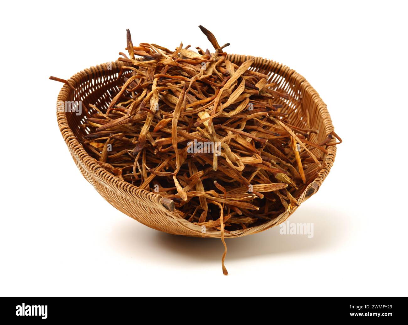 Dried Lily Buds on white background Stock Photo Alamy