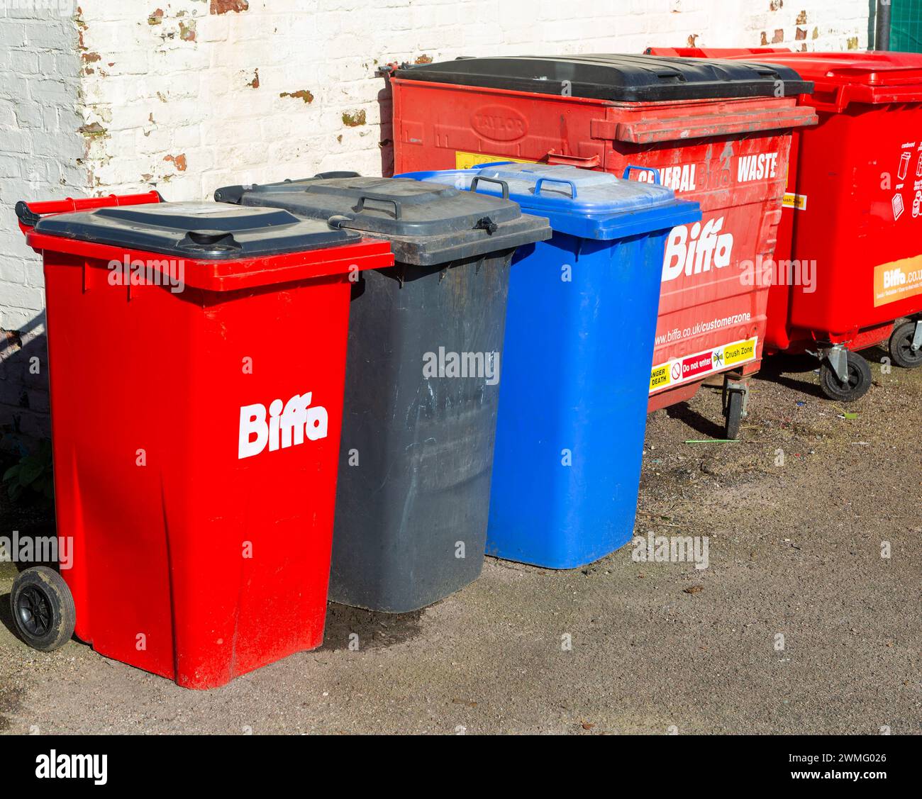 Biffa waste collection bins hires stock photography and images Alamy