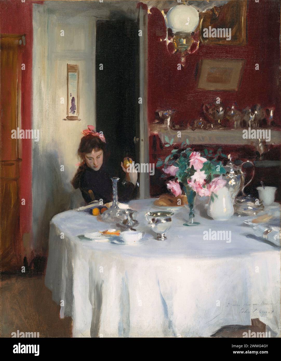 The breakfast table john sargent hi-res stock photography and images ...