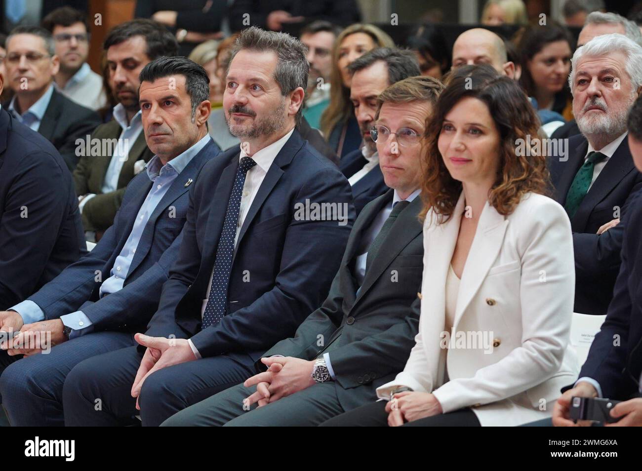 Madrid, Spain. 26th Feb, 2024. Isabel Diaz Ayuso and Jose Luis Martinez
