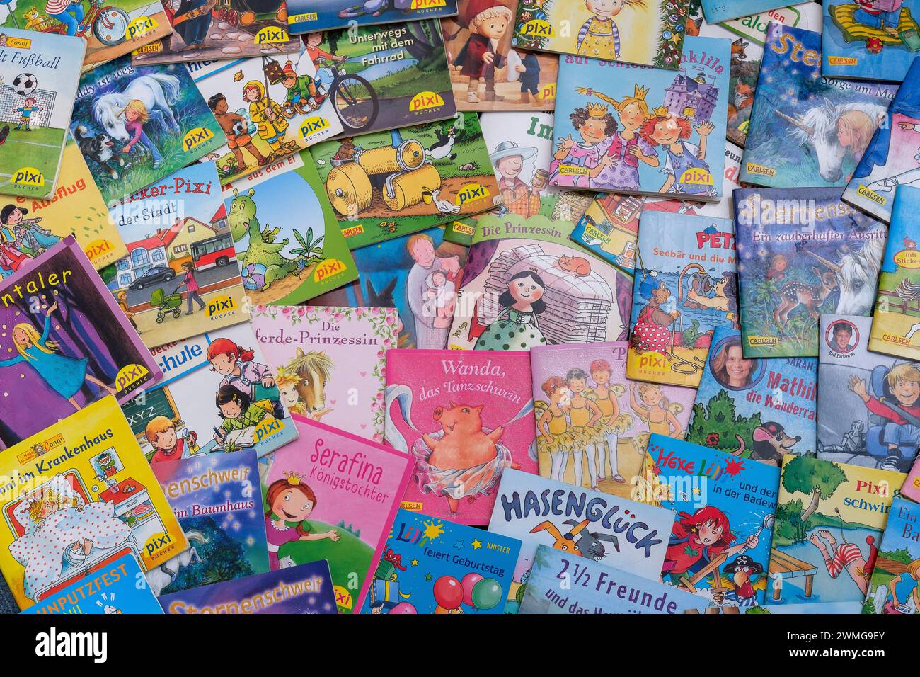 Collection of Pixi books Stock Photo