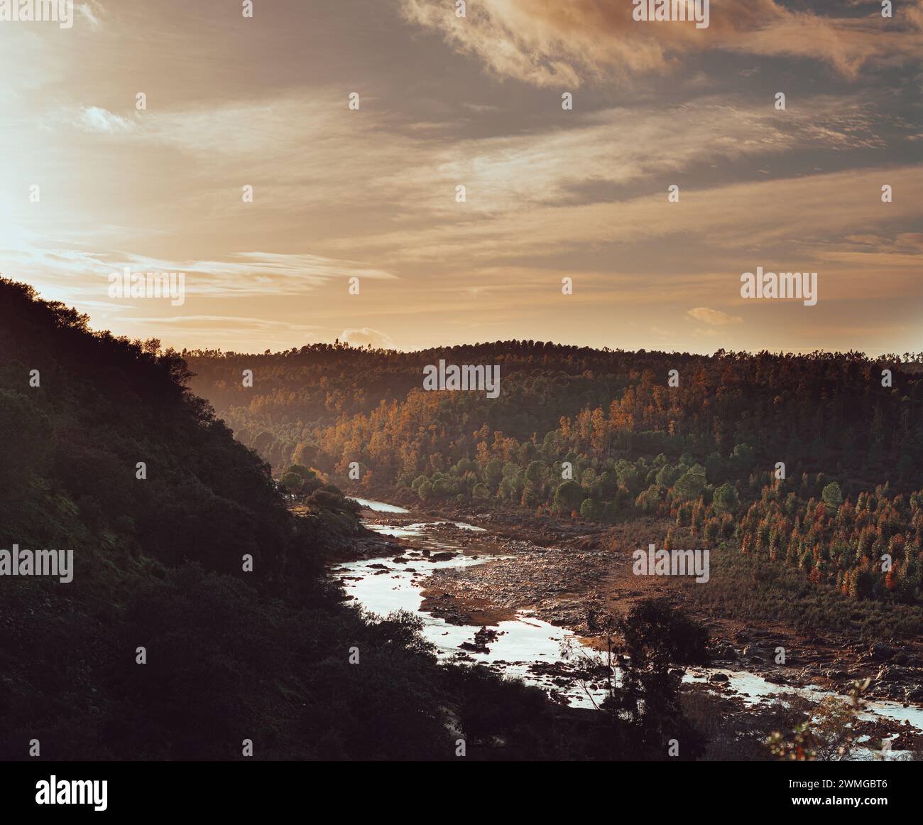 River in a valley hi-res stock photography and images - Alamy