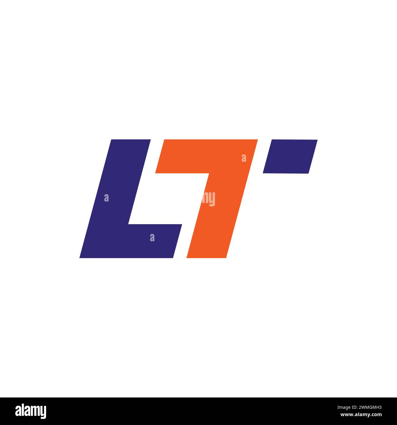 Initial lt letter logo design template abstract vector image. LT logo design. Initial LT letter logo design. Stock Vector
