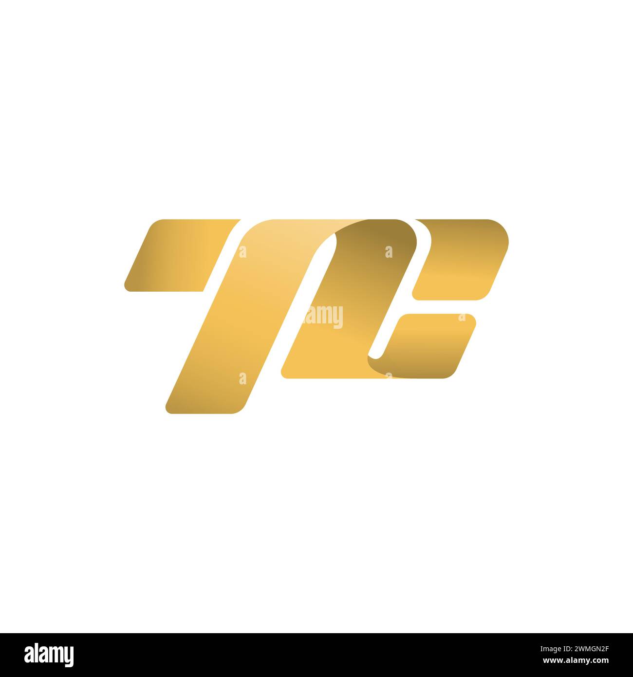 Initial letter tc logo design template linked vector image. TC logo initial letter design template vector illustration Stock Vector