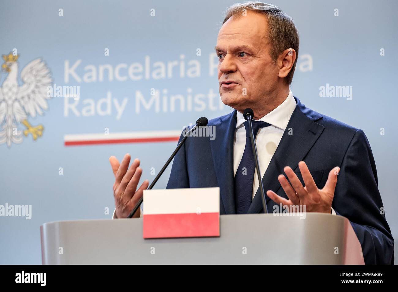 Polish Prime Minister Donald Tusk Peak During A Press Conference After polish-prime-minister-donald-tusk-peak-during-a-press-conference-after