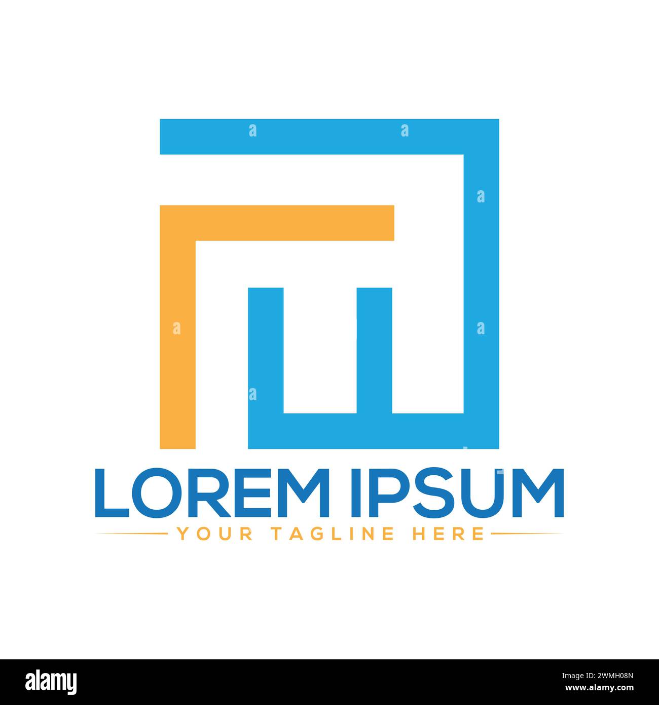 FW Letter Logo Design. Creative FW Logo Design. Stock Vector