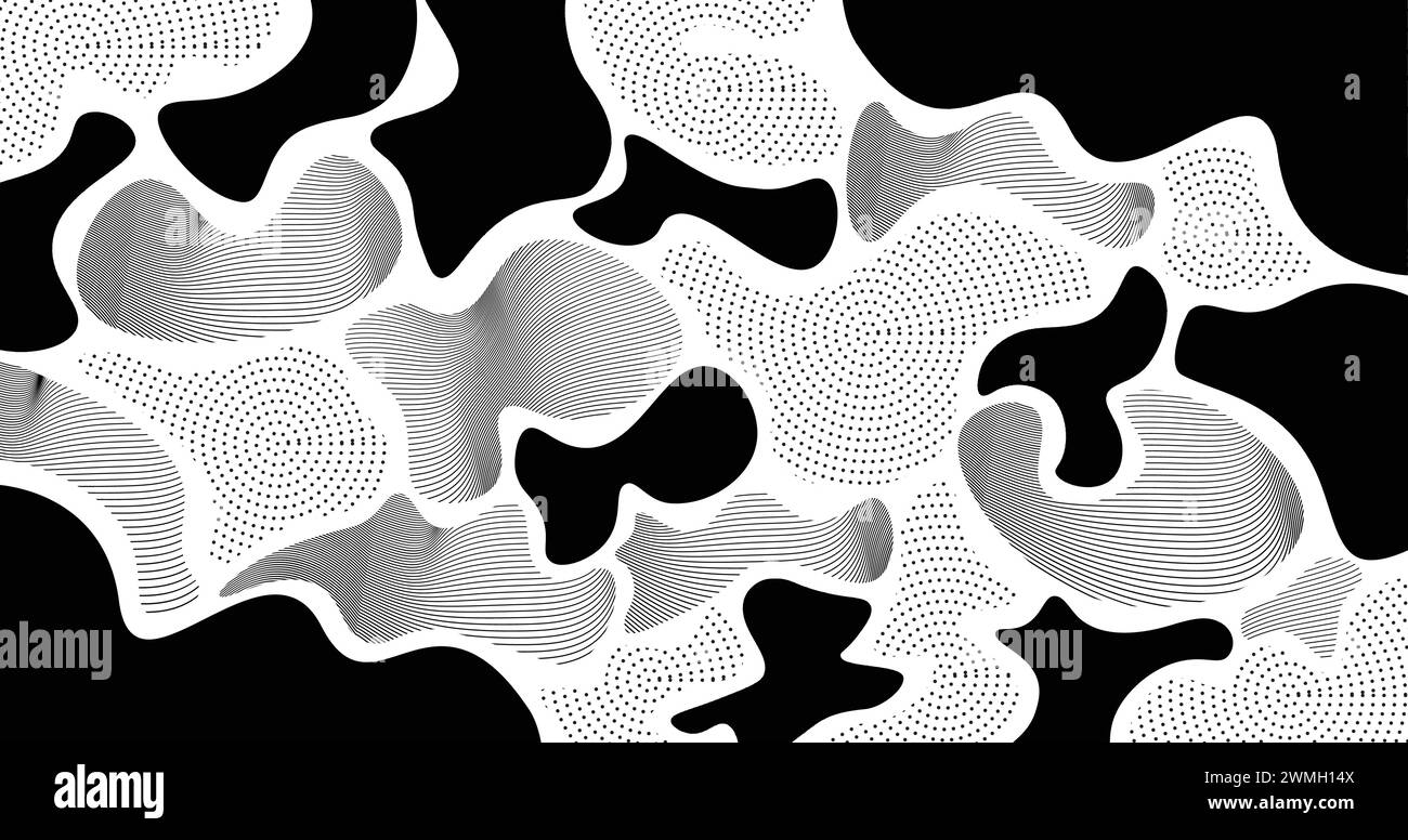 Fluid silhouette organic shapes abstract design, drop of liquid, paint ...