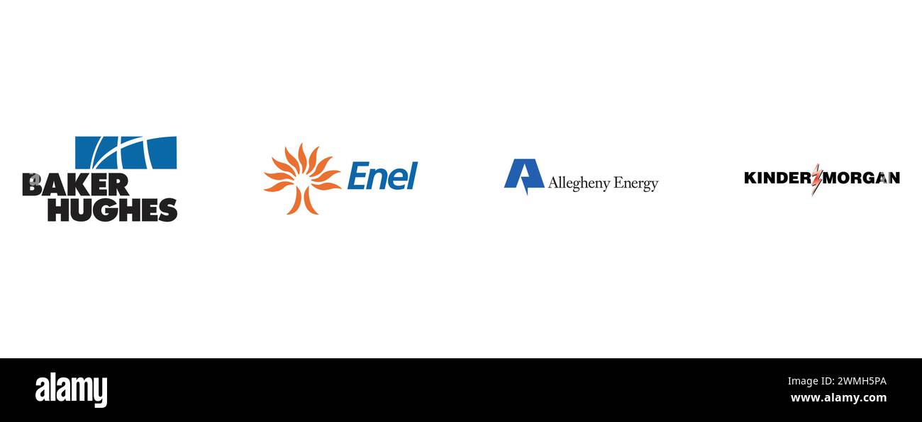 ALLEGHENY ENERGY, KINDER BAKER HUGHES, ENEL. vector