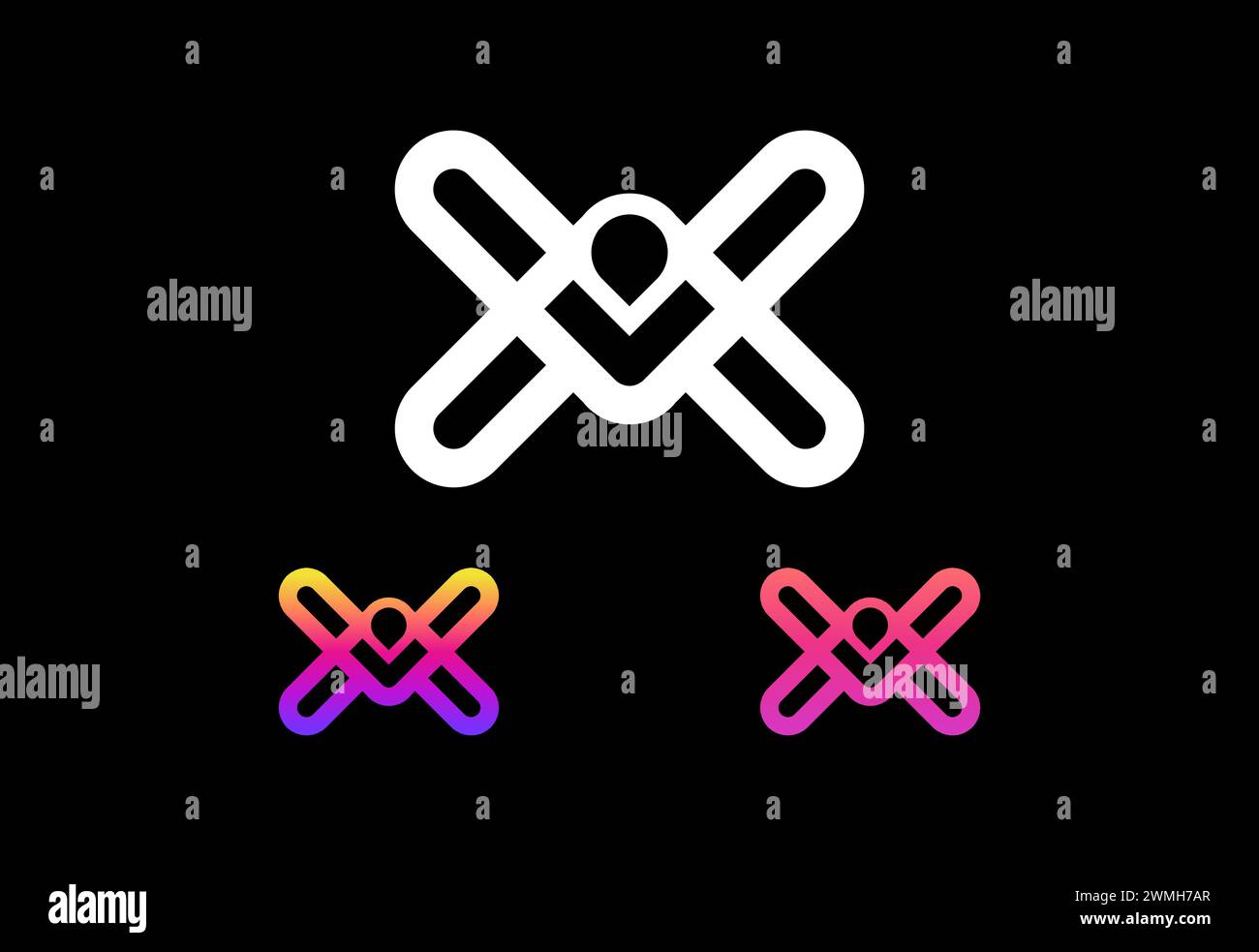 Modern creative letter X logo design vector illustration Stock Vector ...