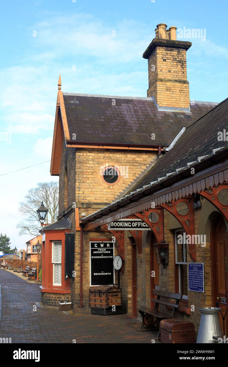 Arley station on the Severn valley railway line, Worcestershire, England, UK. Stock Photo