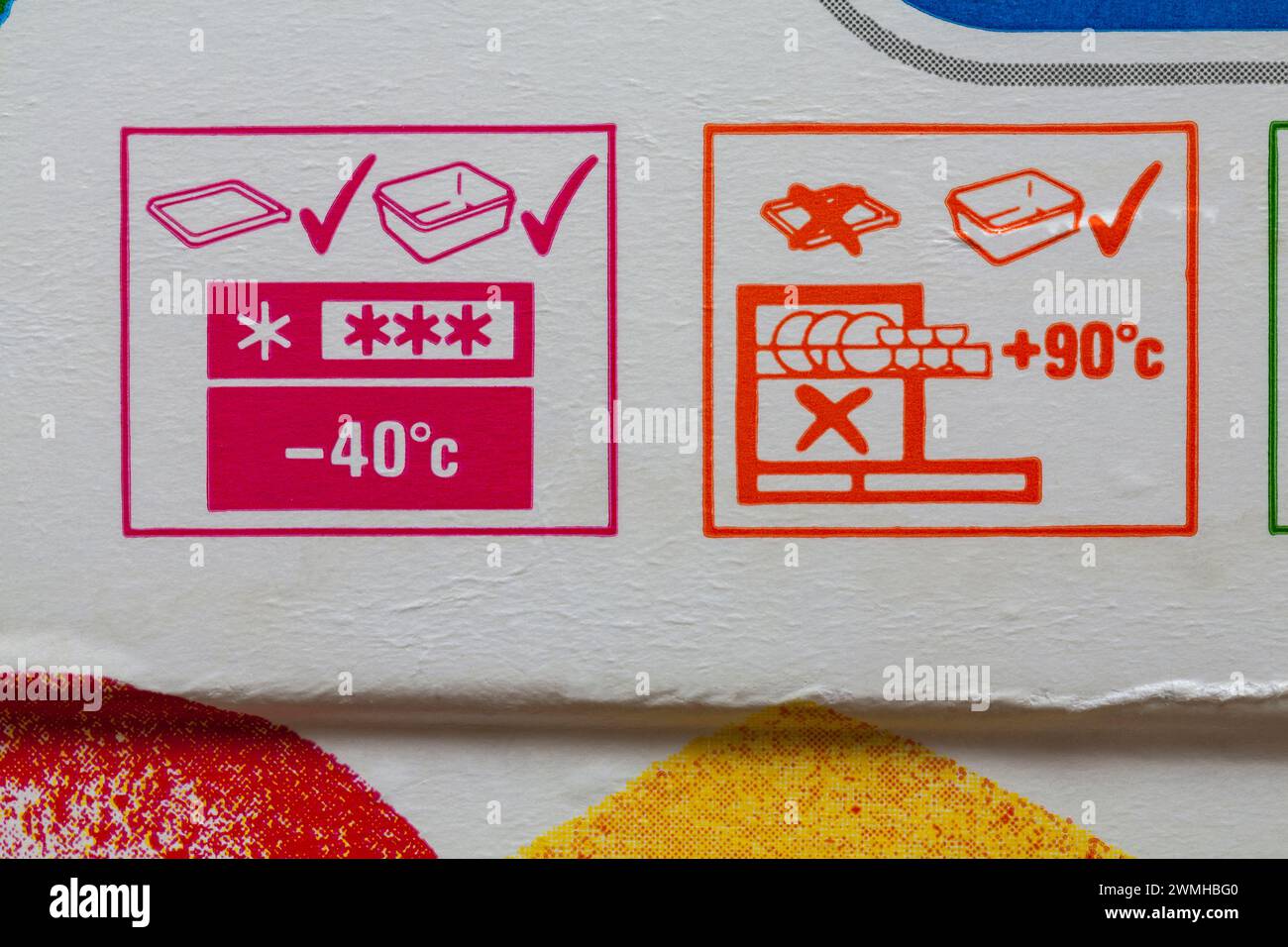freezer and dishwasher symbols with detail on Addis plastic food