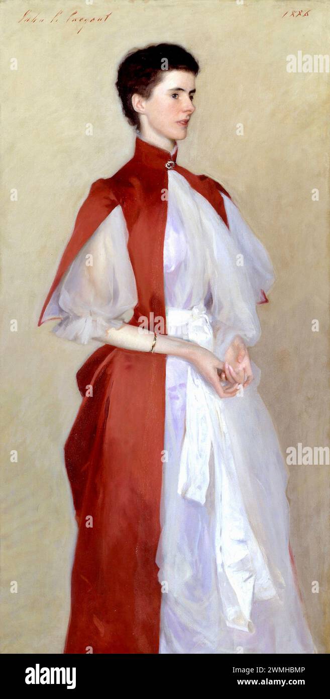 John Singer Sargent portrait of Mrs Robert Harrison - 1886 Stock Photo