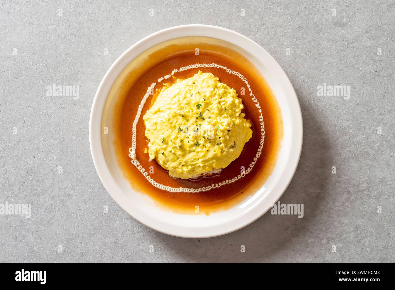 Korean food dish Omurice Lunch box kimchi fried rice Sori Garlic Bacon