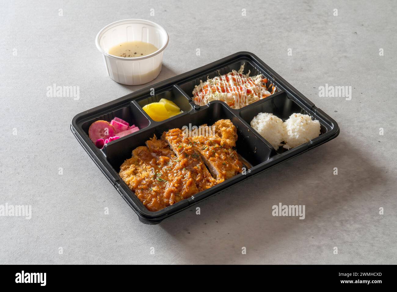 Korean food dish Omurice Lunch box kimchi fried rice Sori Garlic Bacon