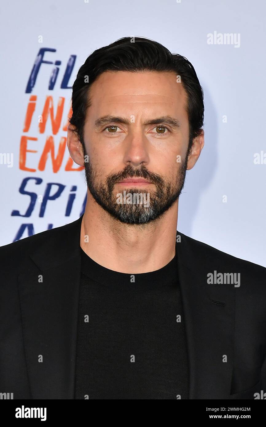 Milo Ventimiglia attends the 2024 Film Independent Spirit Awards on