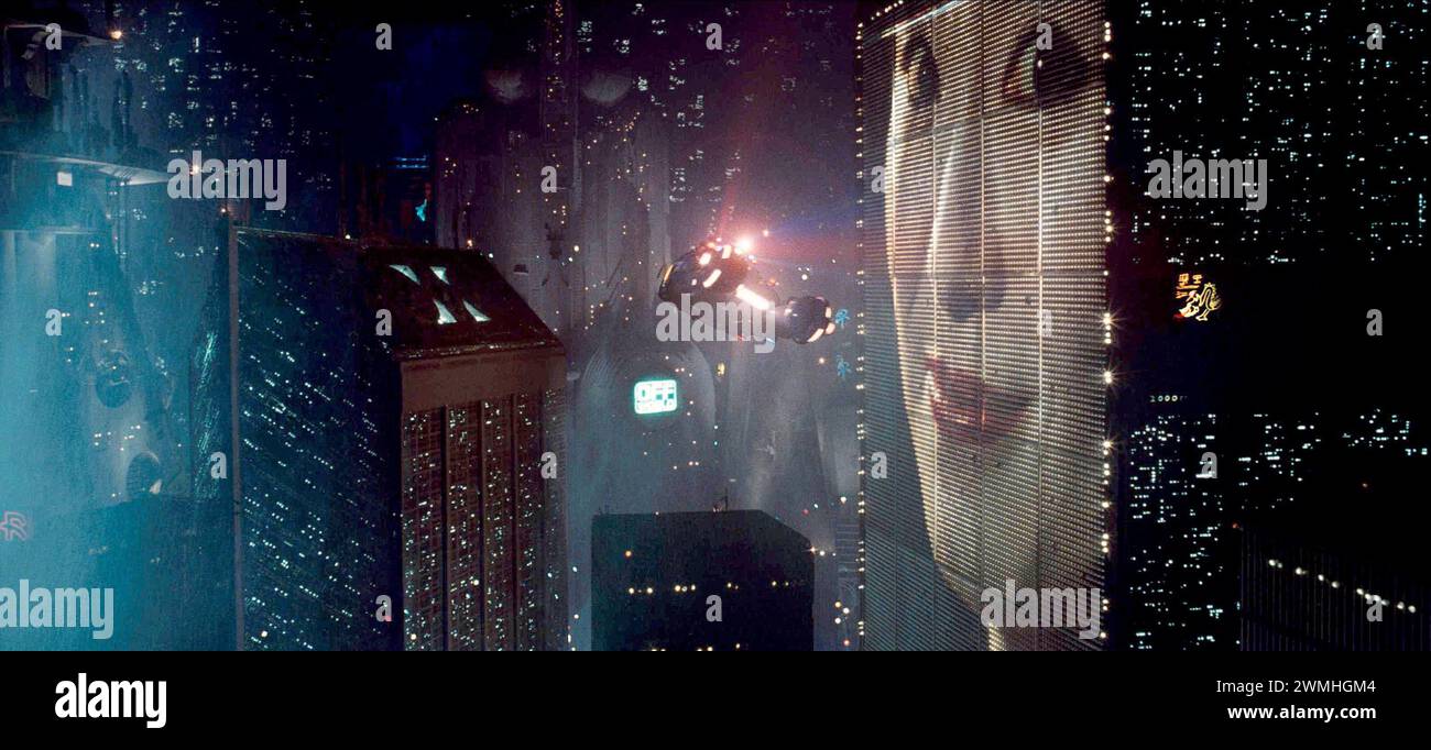 Blade Runner 1982.  futuristic scene Stock Photo