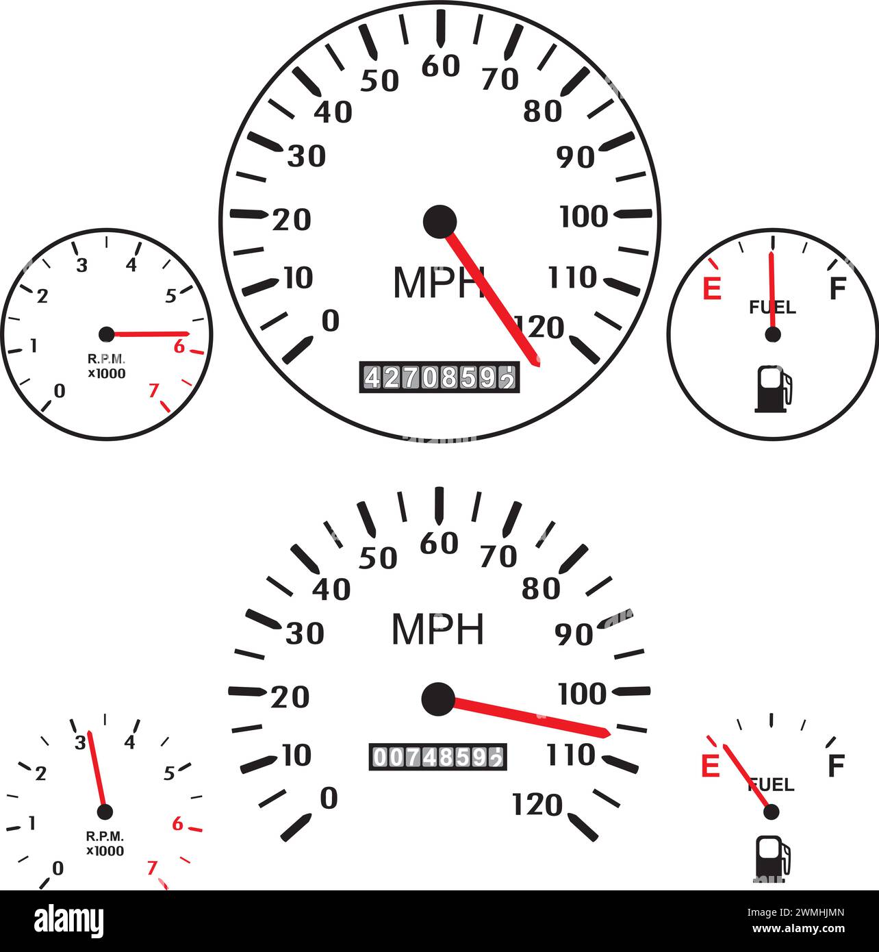 Tachometer vector vectors hires stock photography and images Alamy