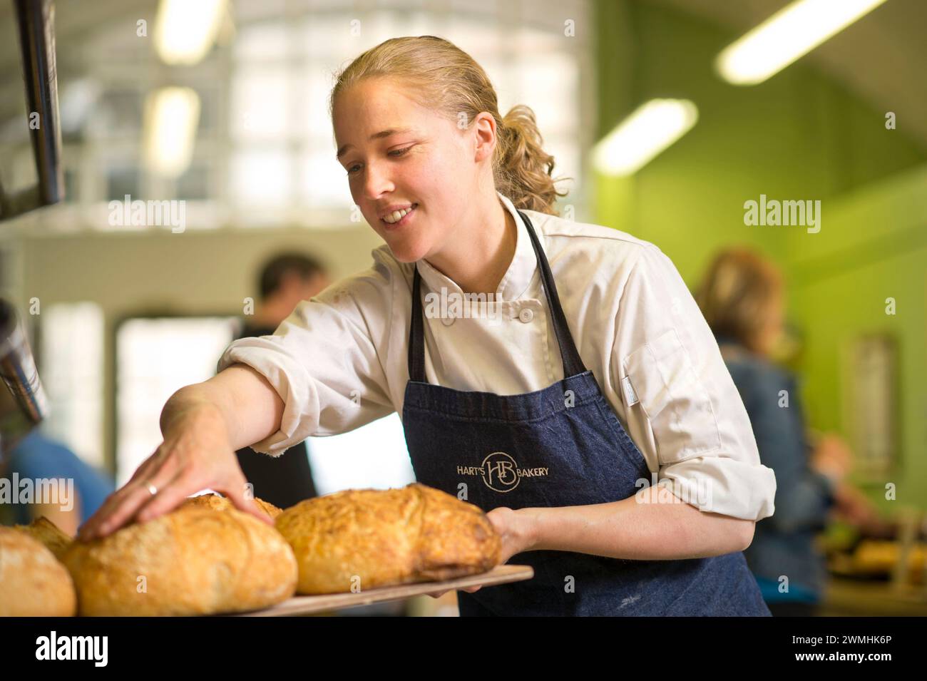 A female baker Stock Photo