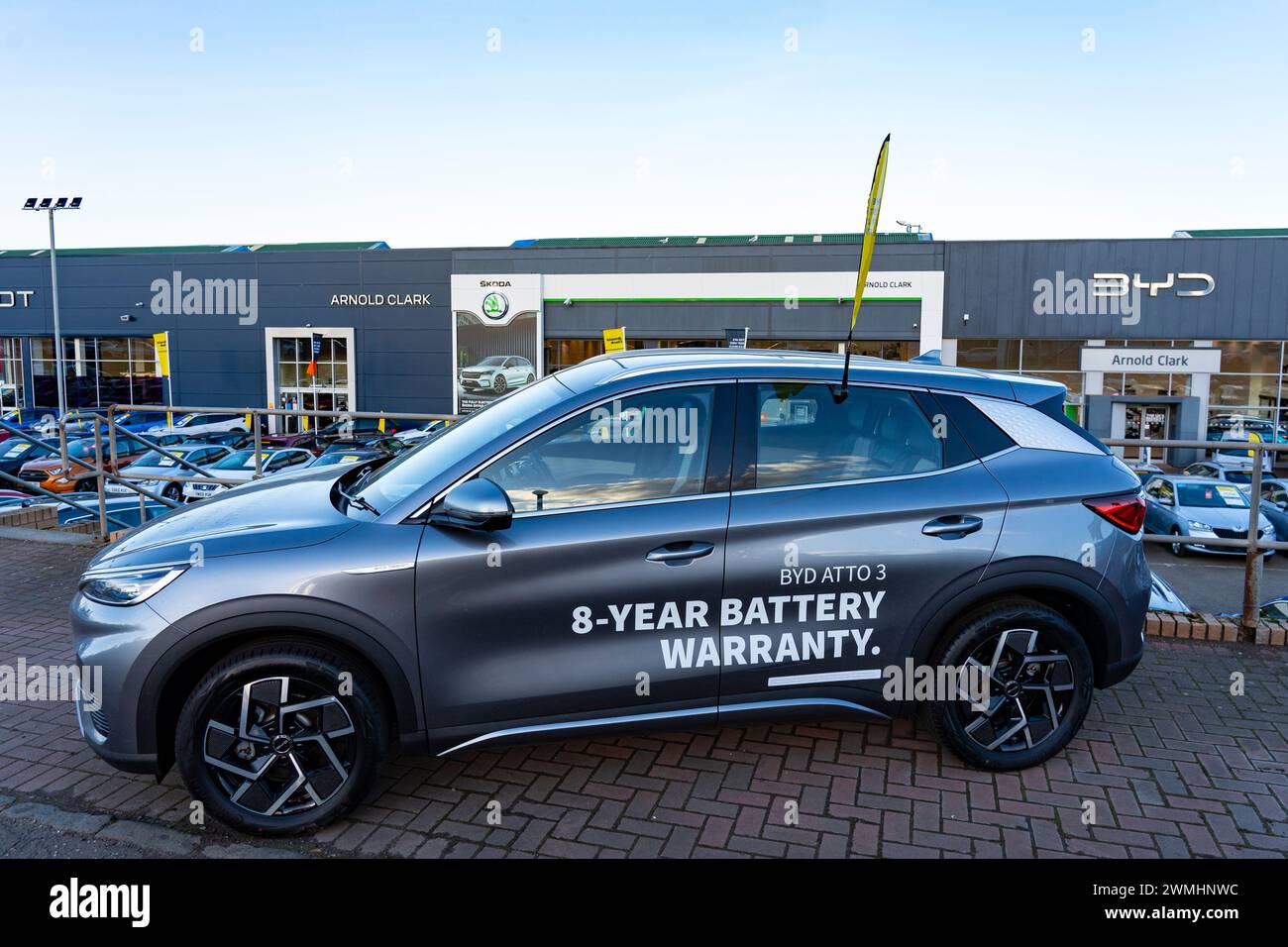 Edinburgh, Scotland, UK. 26th February, 2024. New imported electric