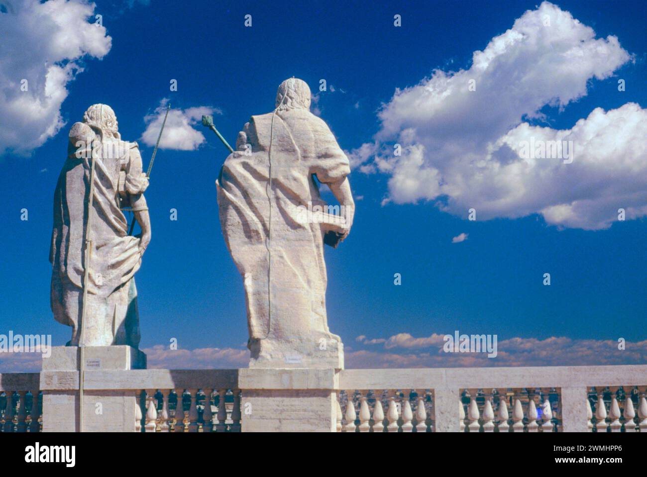 Marble statues in St. Peter's Basilica, Rome, Italy Stock Photo - Alamy