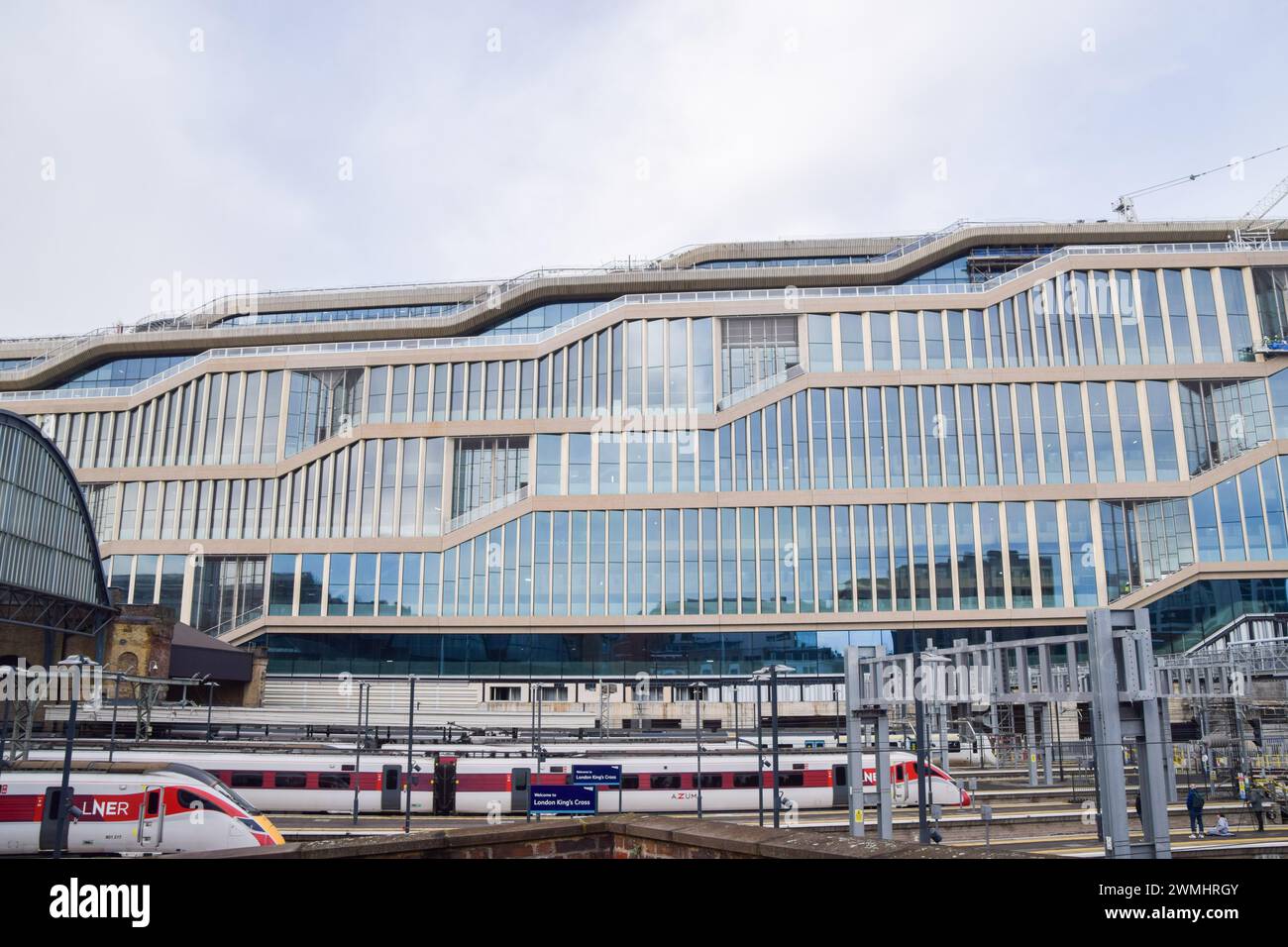 London, UK. 24th February 2024. New Google headquarters under construction in King's Cross. Credit: Vuk Valcic/Alamy Stock Photo