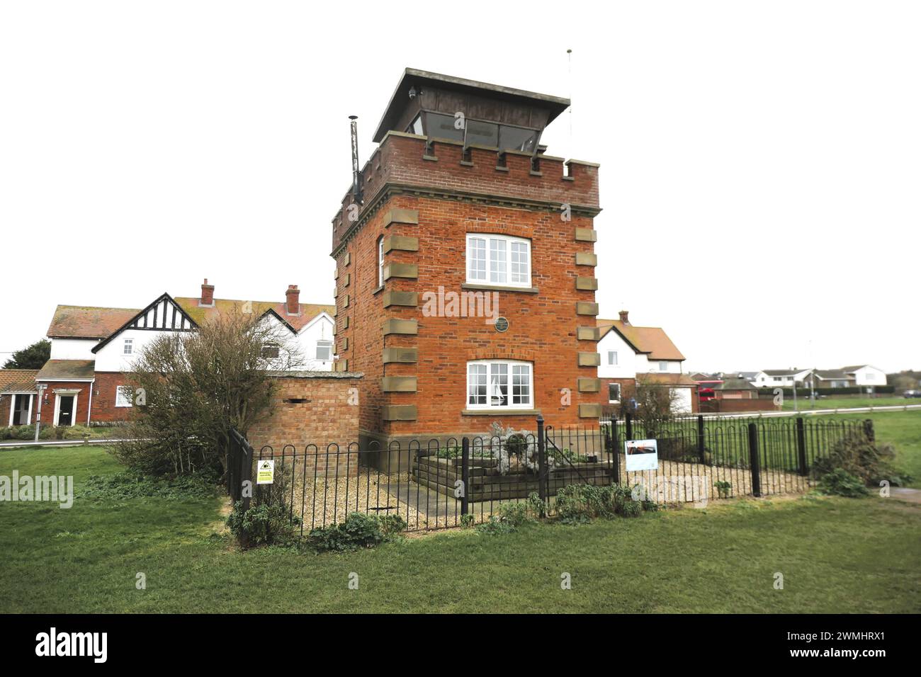 Hunstanton Norfolk Lighthouse lookout building RNLI institute lifeboat ...