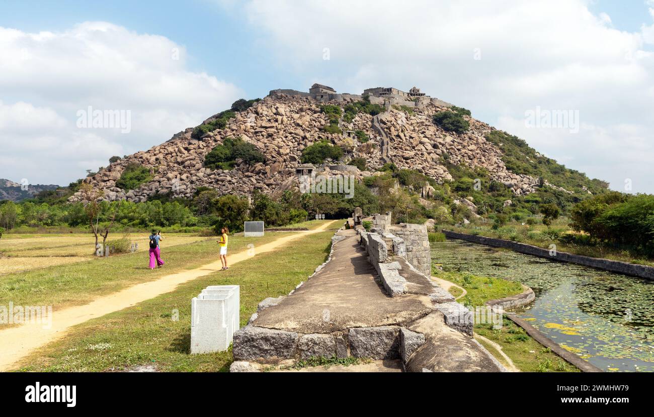 Gingee Fort Tamil Nadu India Stock Photo