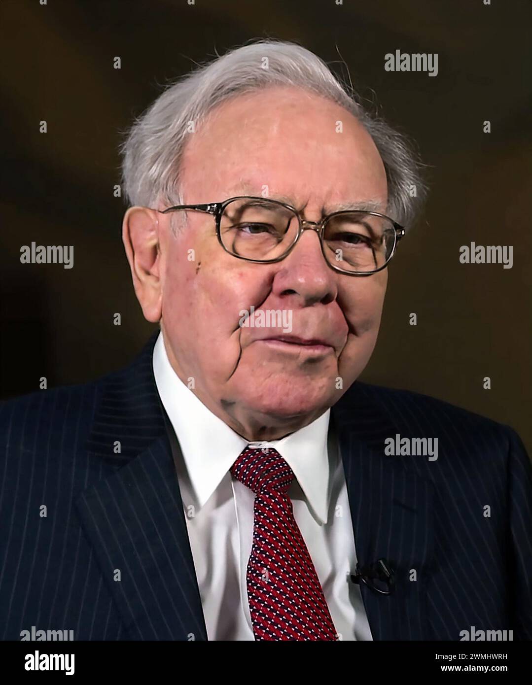 Warren Buffet. Portrait of the American businessman and investor, Warren Edward Buffett (b. 1930) in 2015 Stock Photo