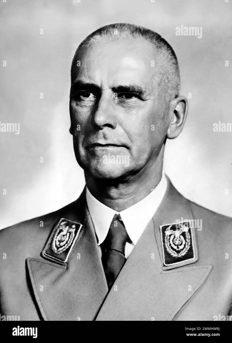 Wilhelm Frick. Portrait of the prominent German politician and nazi, Wilhelm Frick (1877-1946), c. 1940-45 Stock Photo
