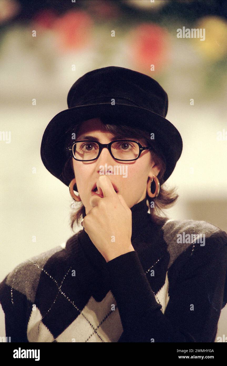 Sanremo Italy 08/11/1995: Giorgia, Italian singer, guest of the