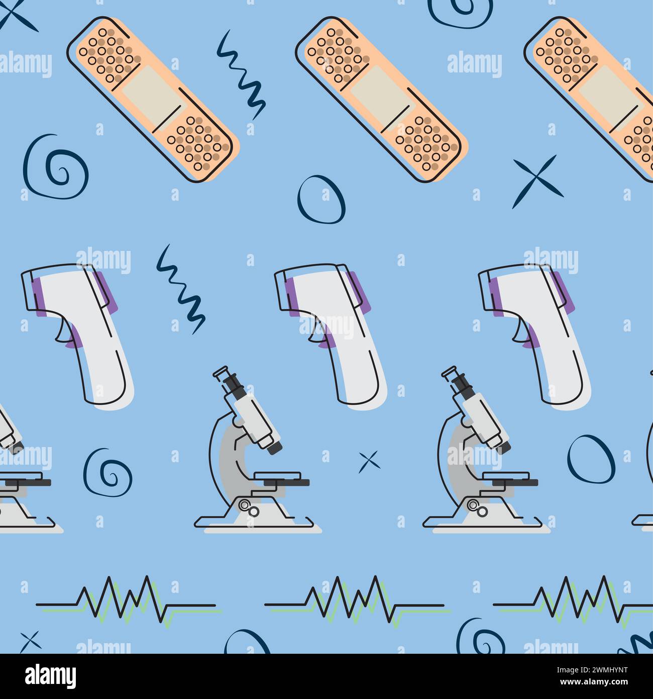 Medical icon Pattern background Vector Stock Vector Image & Art - Alamy