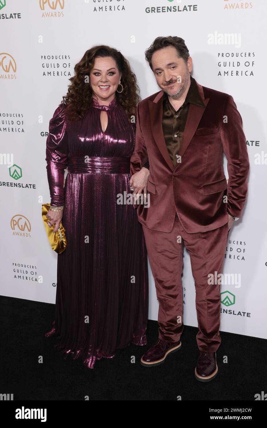 hollywood-usa-25th-feb-2024-melissa-mccarthy-and-ben-falcone