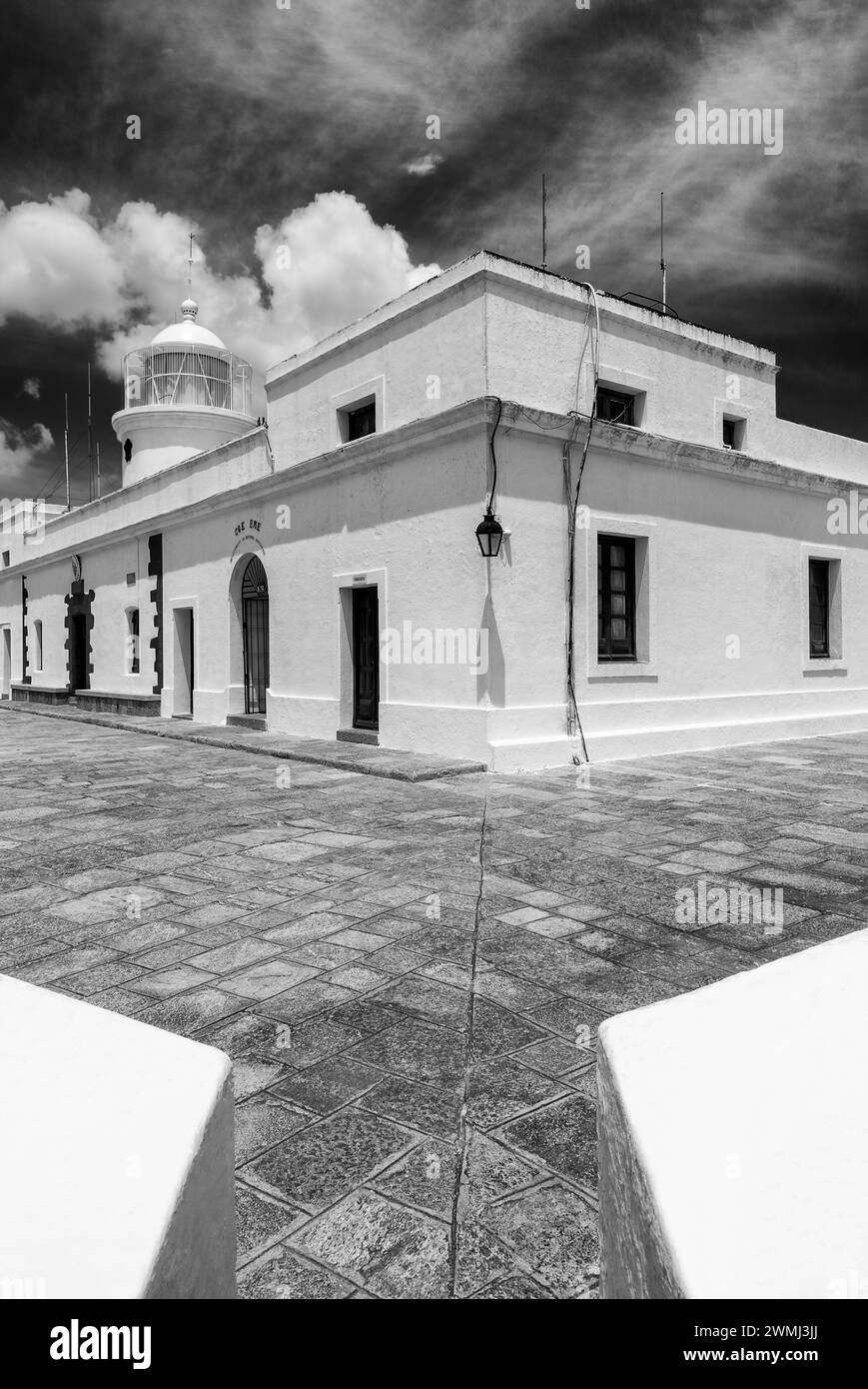 El Cerro de Montevideo Lighthouse, Montevideo, Uruguay, South America Stock Photo