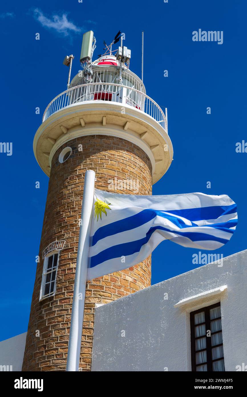 Punta Brava Lighthouse, Montevideo, Uruguay, South America Stock Photo