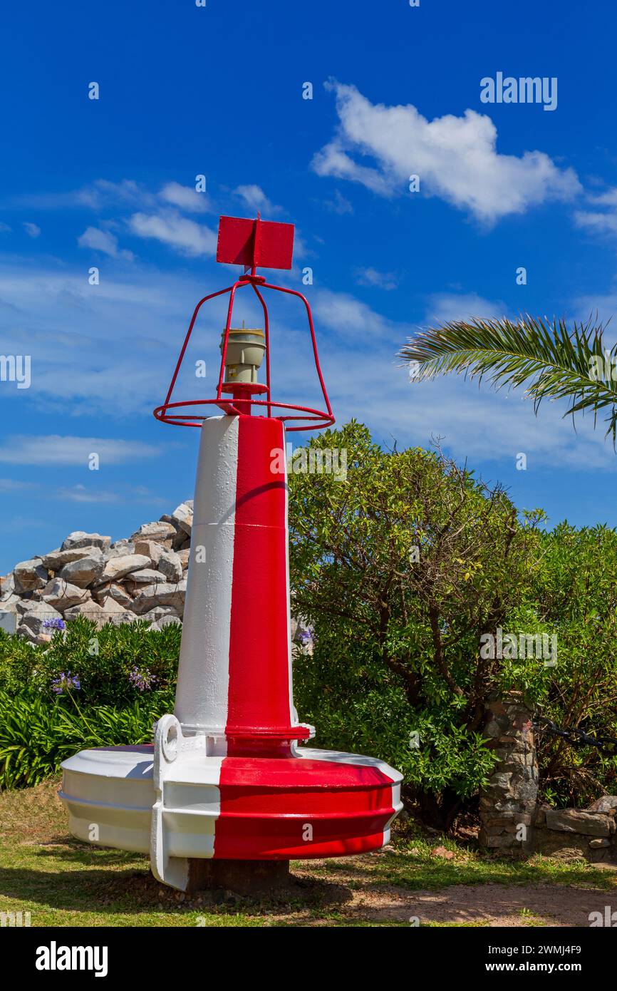 Buoy, Punta Brava Lighthouse, Montevideo, Uruguay, South America Stock Photo