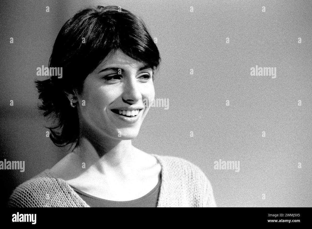 Milan Italy 20/03/1996: Giorgia, Italian singer,during the television