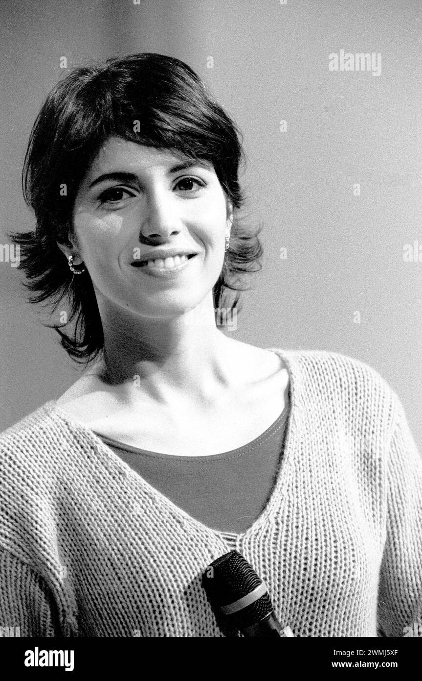 Milan Italy 20/03/1996: Giorgia, Italian singer,during the television