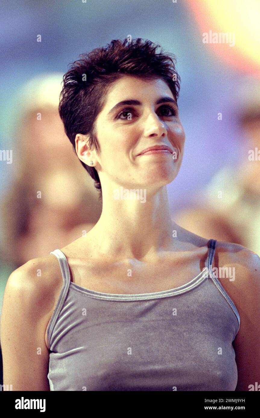 Milan Italy 15/07/1998: Giorgia, Italian singer, during the television