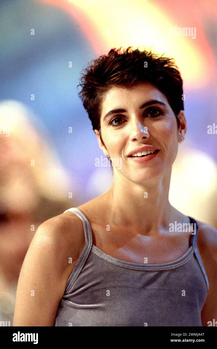 Milan Italy 15/07/1998: Giorgia, Italian singer, during the television