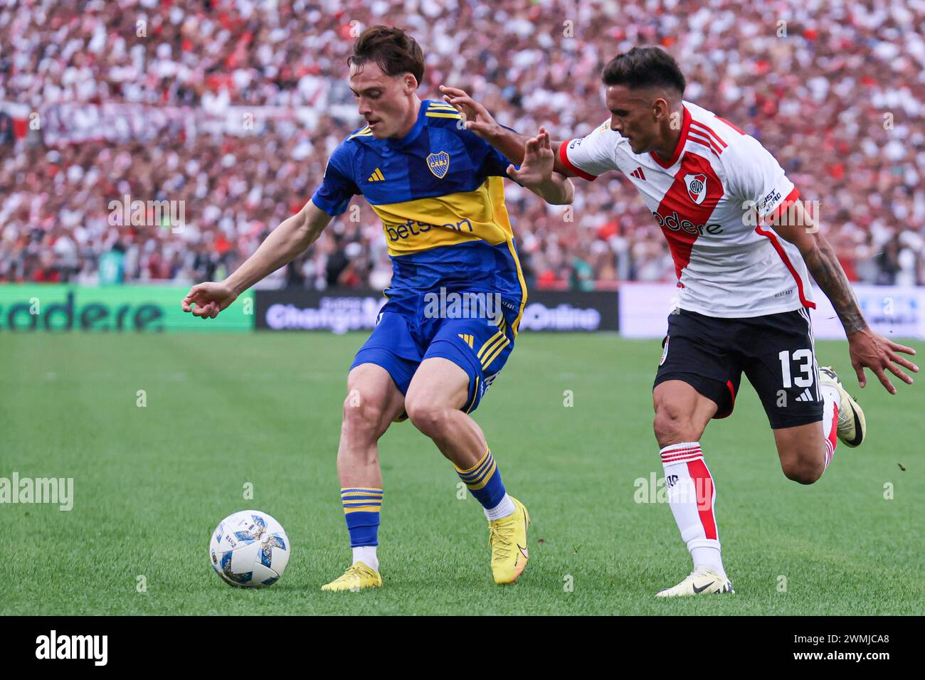 Soccer classic River Plate Boca Juniors Stock Photo - Alamy