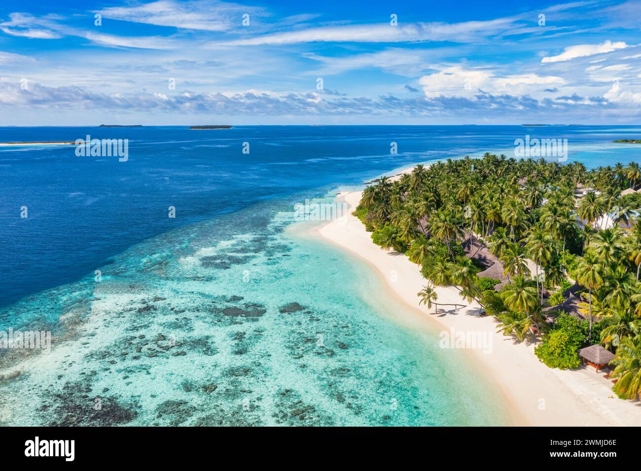 Beautiful tropical island ocean aerial hi-res stock photography and ...