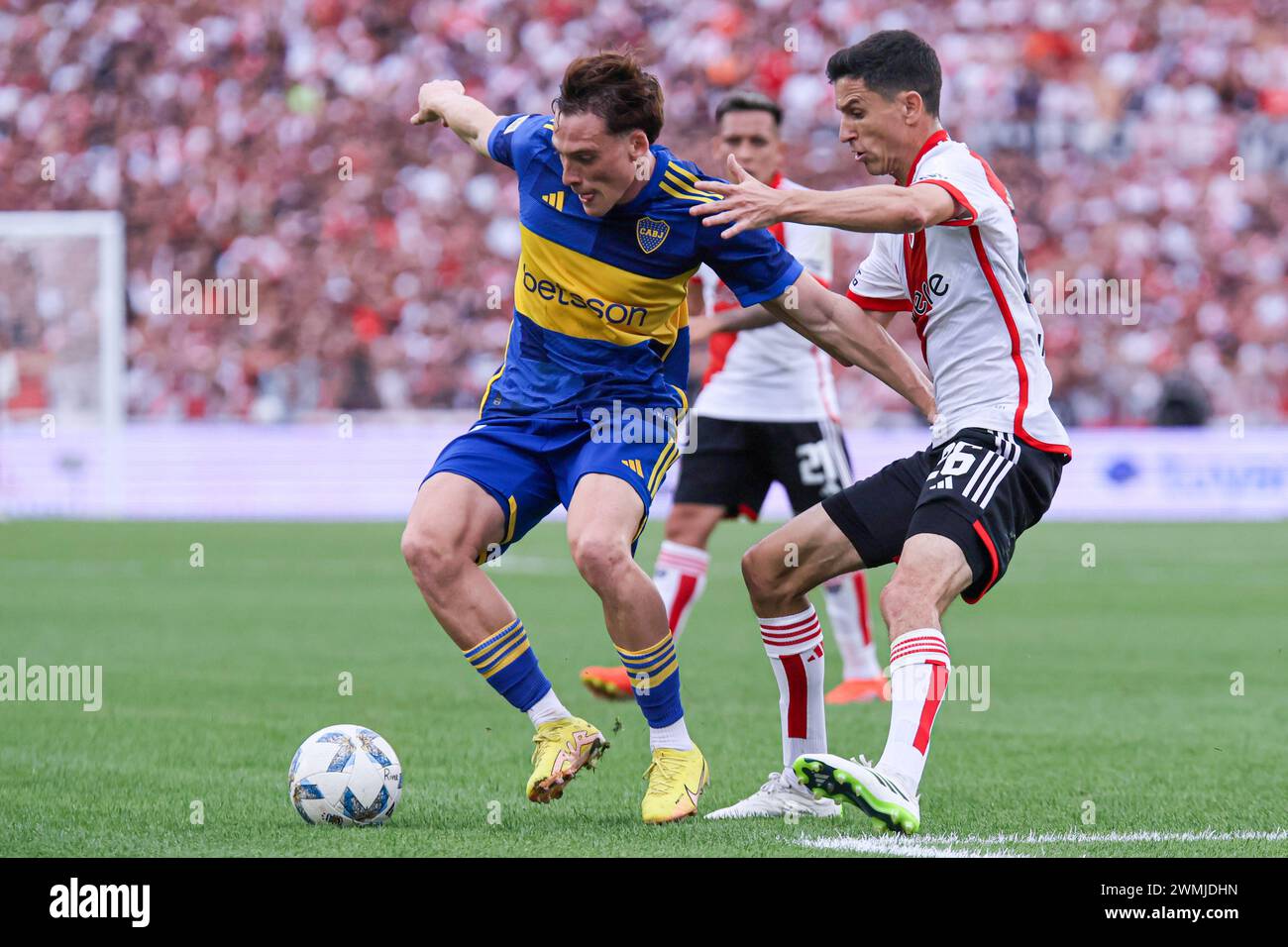 Soccer classic River Plate Boca Juniors Stock Photo - Alamy