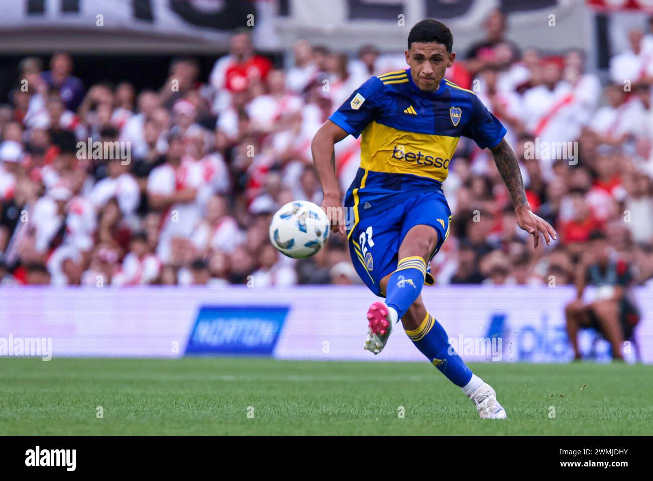 Soccer classic River Plate Boca Juniors Stock Photo - Alamy