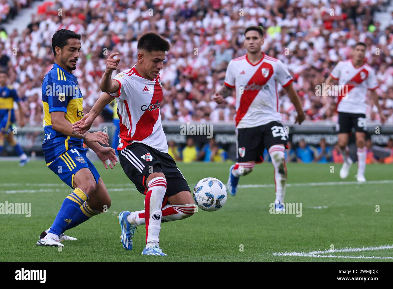 Soccer classic River Plate Boca Juniors Stock Photo - Alamy