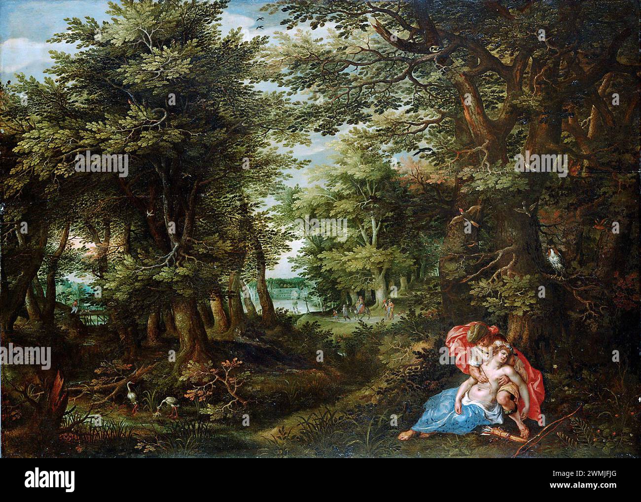 Denis van Alsloot - Landscape with Cephalus and Procris 1608 Stock Photo