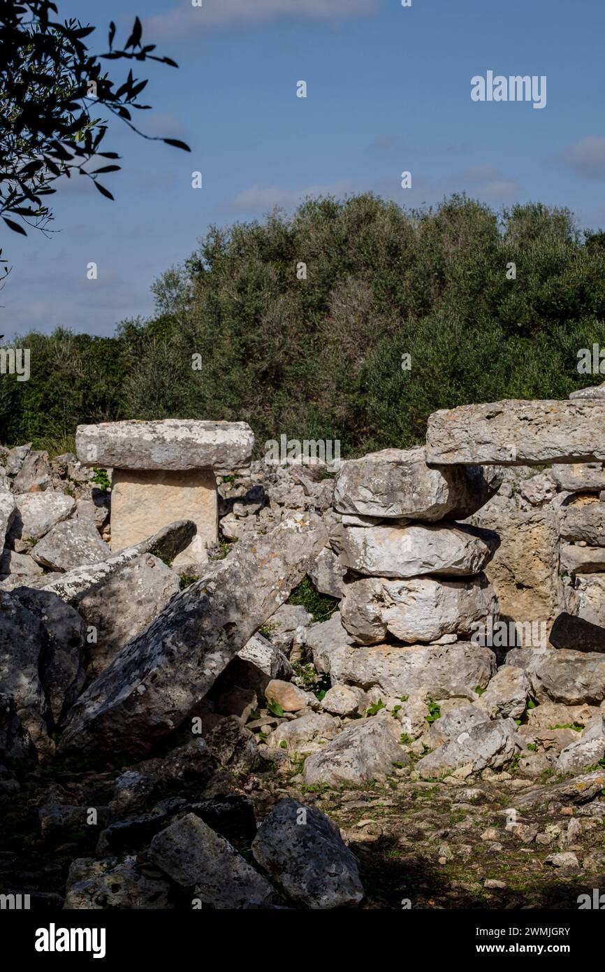 Na Comerma de sa Garita, posttalayotic era, Alaior, Menorca, Balearic Islands, Spain Stock Photo