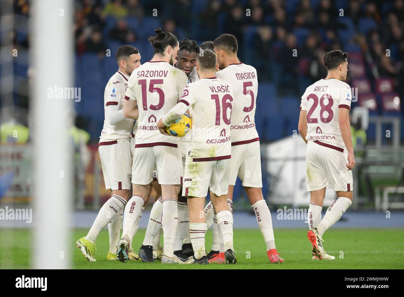 Stadio Olimpico, Rome, Italy. 26th Feb, 2024. Serie A Football; Roma