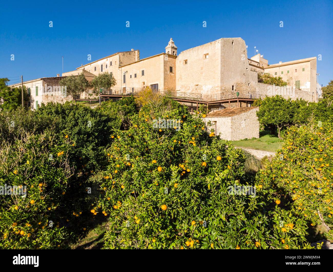 Dominican convent, Lloret de Vista Alegre, Mallorca, Balearic Islands, Spain Stock Photo