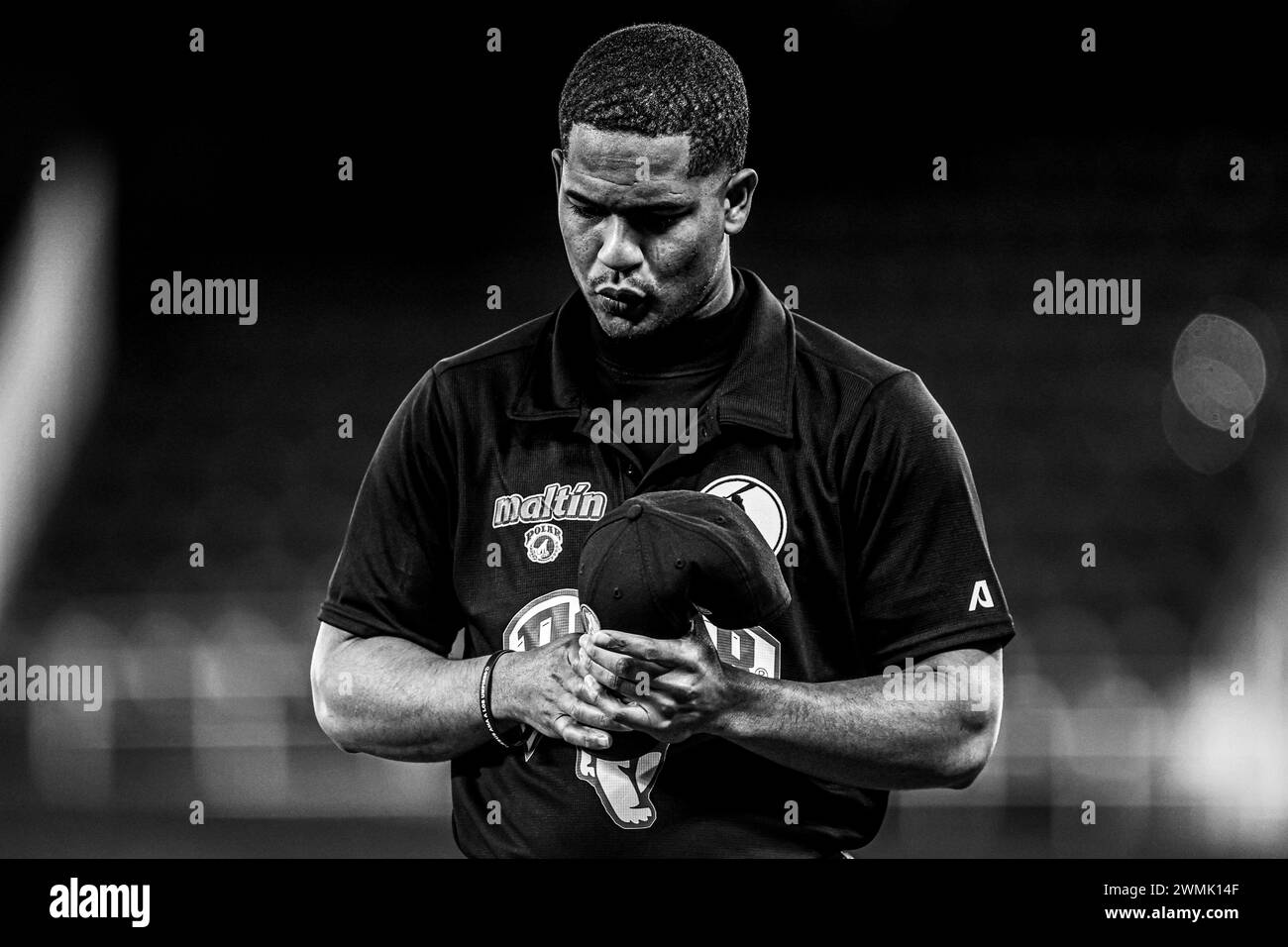 MIAMI, FLORIDA - FEBRUARY 2: Ampayer of Cenfederacion Beisbol de Caribe